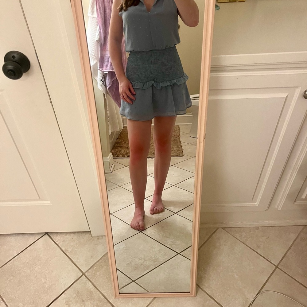 Chic Aqua Mini Dress